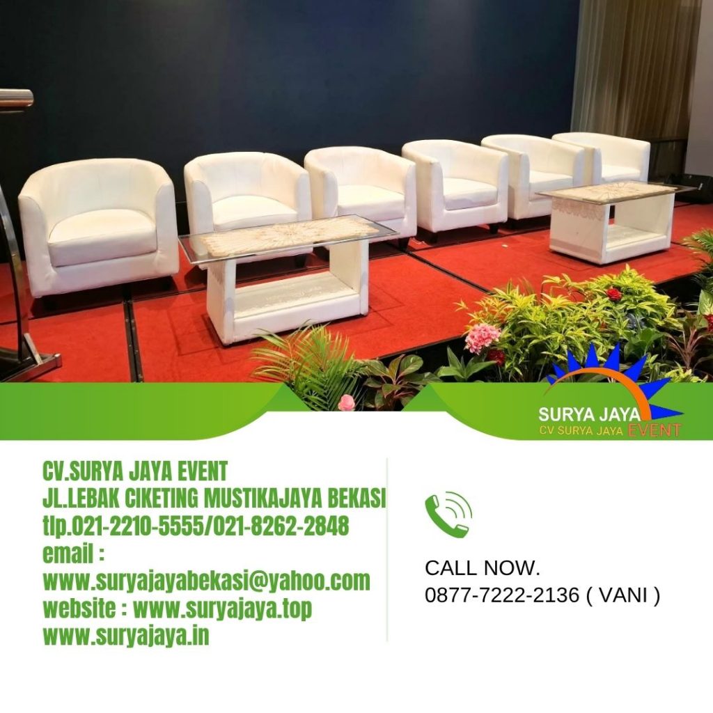 Sewa Sofa Oval Warna Putih Di Jakarta