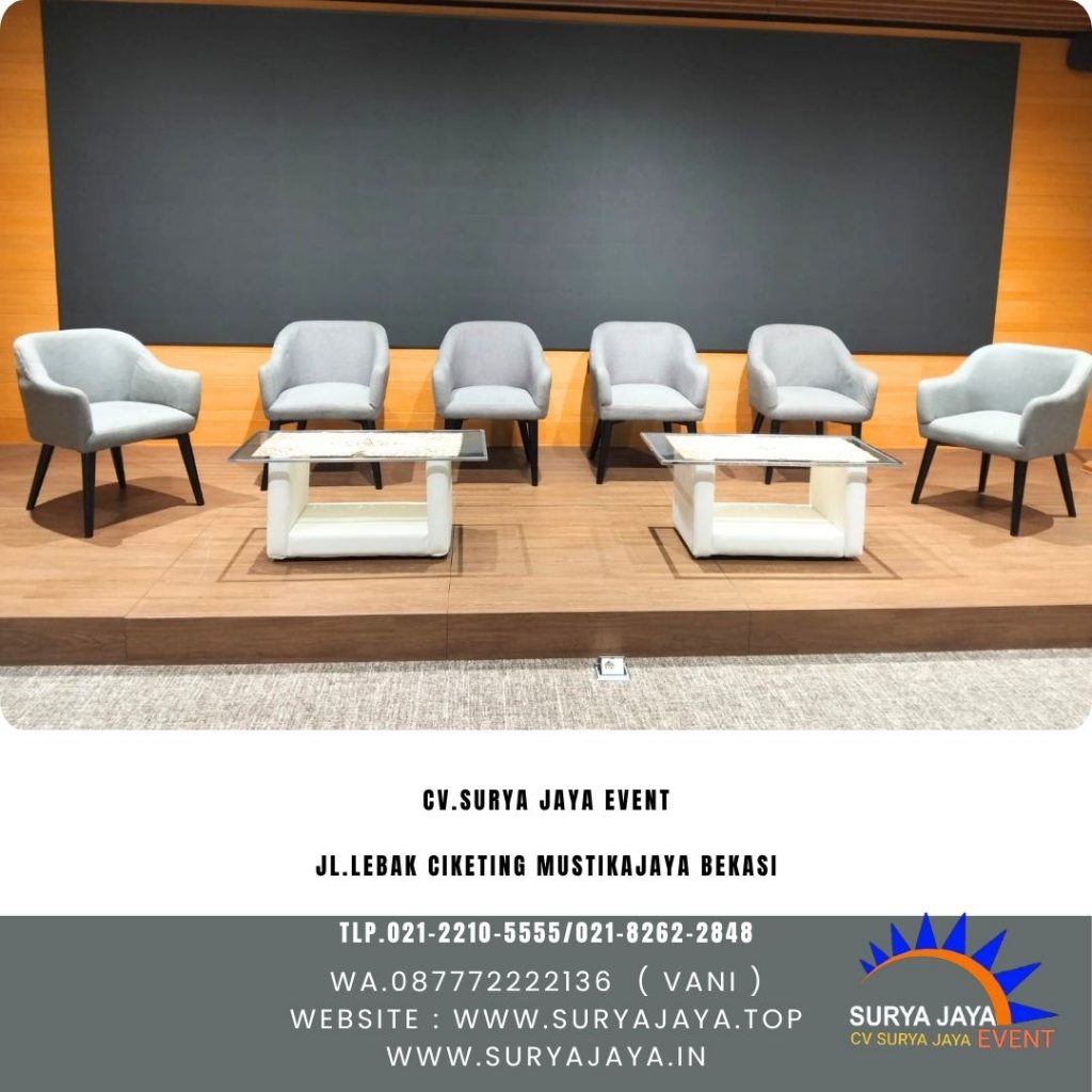 Sewa Sofa Studio Set Meja Kaca VIP Event Capital Place Jakarta Selatan