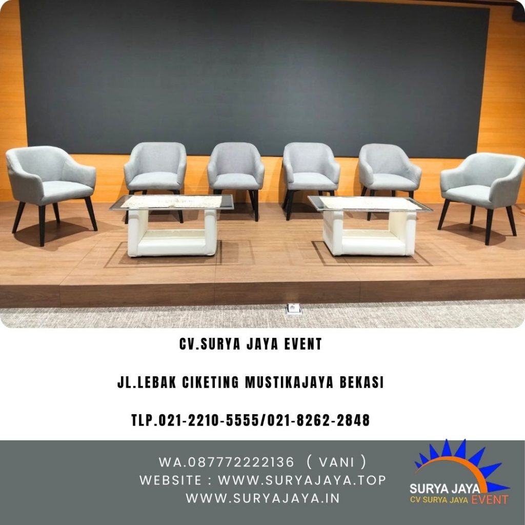 Sewa Sofa Studio Set Meja Kaca VIP Event Capital Place Jakarta Selatan