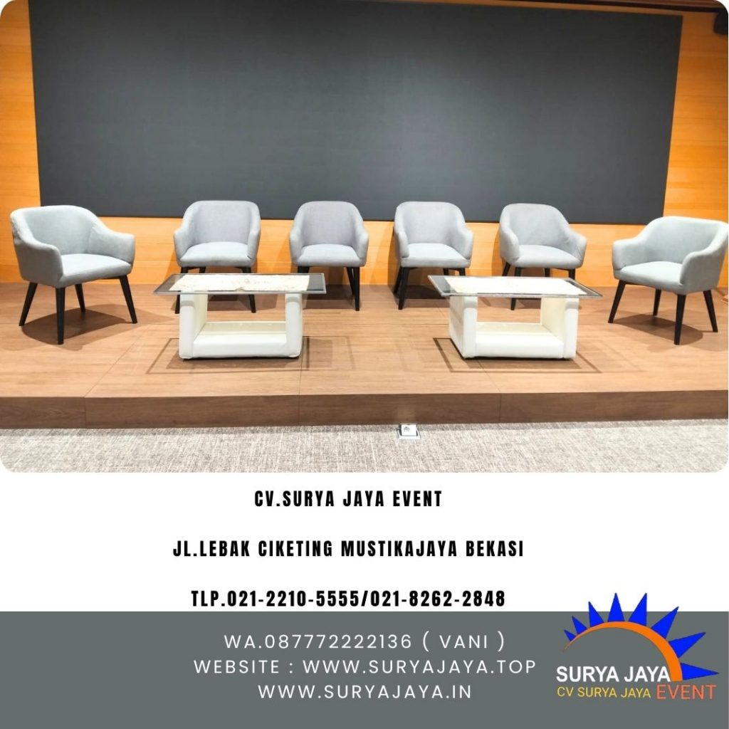 Sewa Sofa Studio Set Meja Kaca VIP Event Capital Place Jakarta Selatan